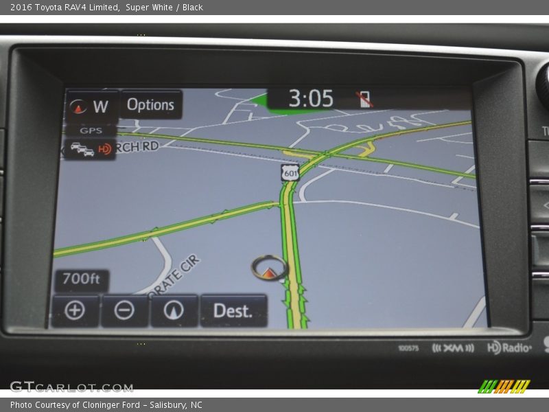 Super White / Black 2016 Toyota RAV4 Limited