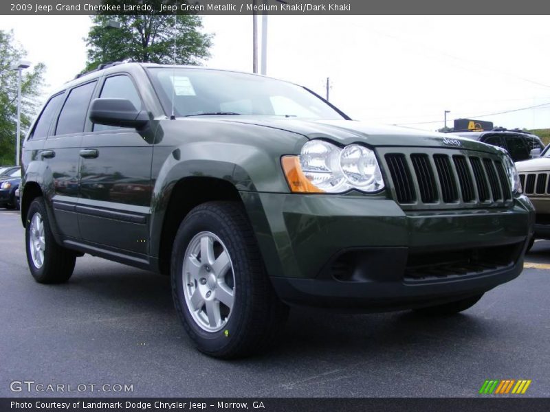 Jeep Green Metallic / Medium Khaki/Dark Khaki 2009 Jeep Grand Cherokee Laredo