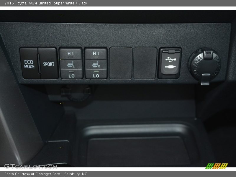 Super White / Black 2016 Toyota RAV4 Limited