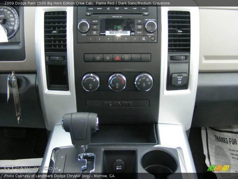 Flame Red / Dark Slate/Medium Graystone 2009 Dodge Ram 1500 Big Horn Edition Crew Cab