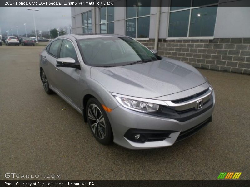 Lunar Silver Metallic / Black 2017 Honda Civic EX-T Sedan
