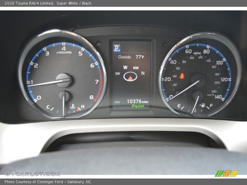 Super White / Black 2016 Toyota RAV4 Limited