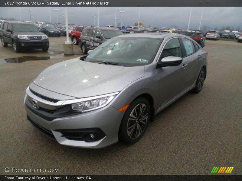 Lunar Silver Metallic / Black 2017 Honda Civic EX-T Sedan
