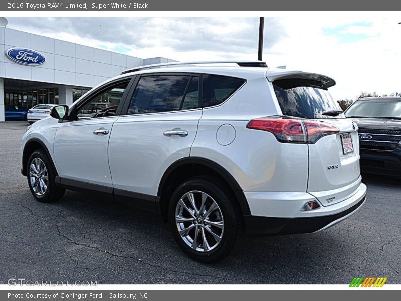 Super White / Black 2016 Toyota RAV4 Limited