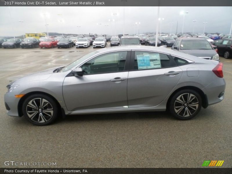 Lunar Silver Metallic / Black 2017 Honda Civic EX-T Sedan