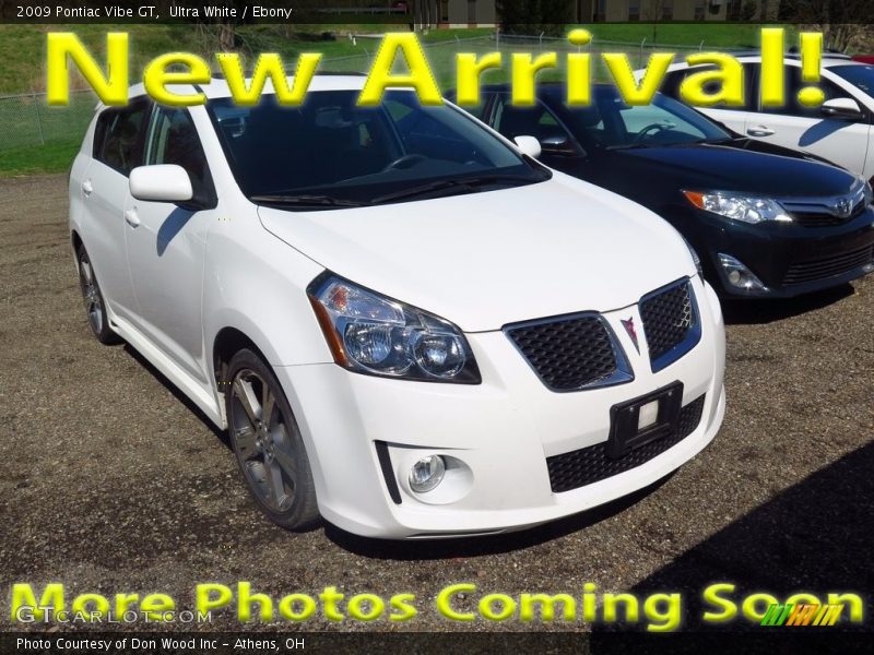 Ultra White / Ebony 2009 Pontiac Vibe GT