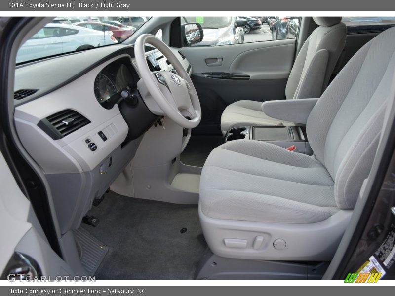 Black / Light Gray 2014 Toyota Sienna LE