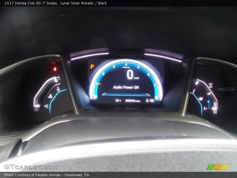 Lunar Silver Metallic / Black 2017 Honda Civic EX-T Sedan