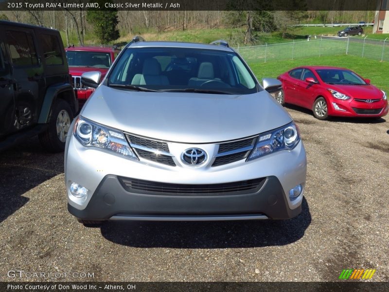 Classic Silver Metallic / Ash 2015 Toyota RAV4 Limited AWD