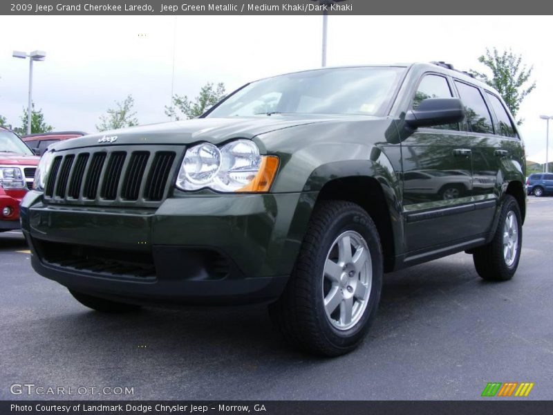 Jeep Green Metallic / Medium Khaki/Dark Khaki 2009 Jeep Grand Cherokee Laredo