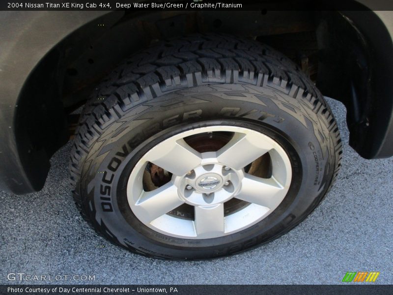 Deep Water Blue/Green / Graphite/Titanium 2004 Nissan Titan XE King Cab 4x4