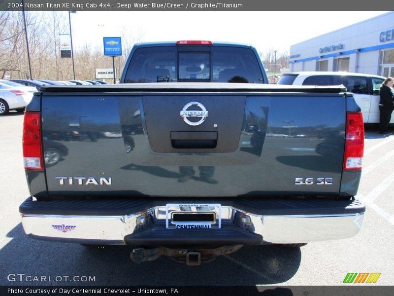 Deep Water Blue/Green / Graphite/Titanium 2004 Nissan Titan XE King Cab 4x4