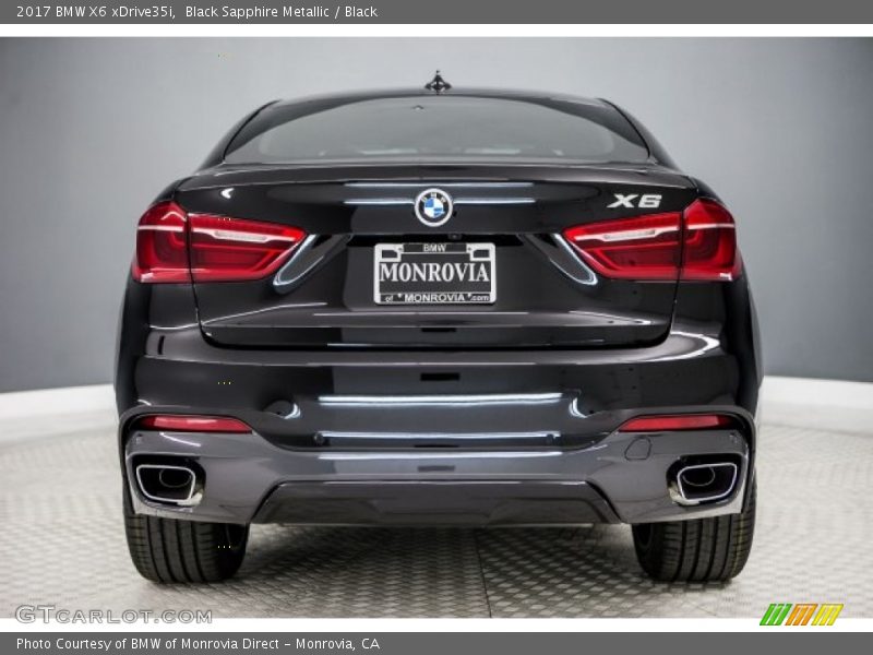 Black Sapphire Metallic / Black 2017 BMW X6 xDrive35i