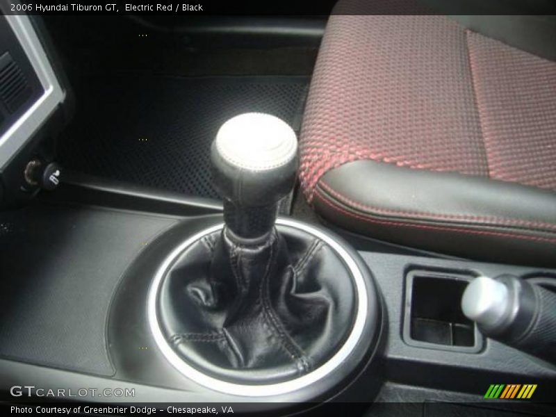 Electric Red / Black 2006 Hyundai Tiburon GT