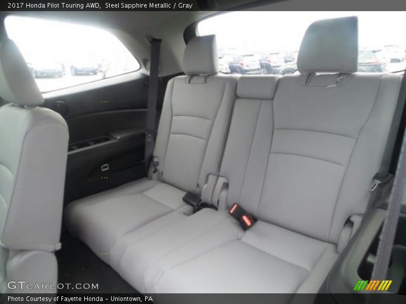 Steel Sapphire Metallic / Gray 2017 Honda Pilot Touring AWD