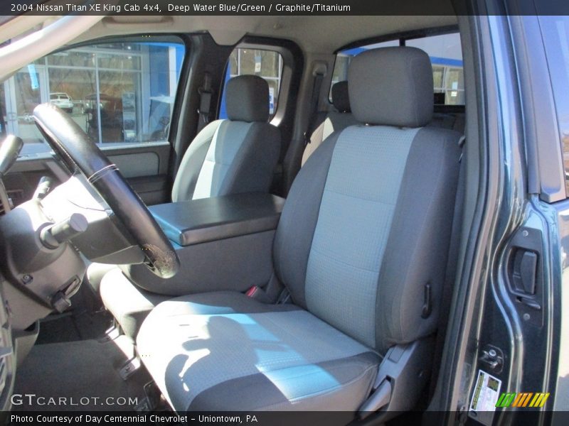 Deep Water Blue/Green / Graphite/Titanium 2004 Nissan Titan XE King Cab 4x4