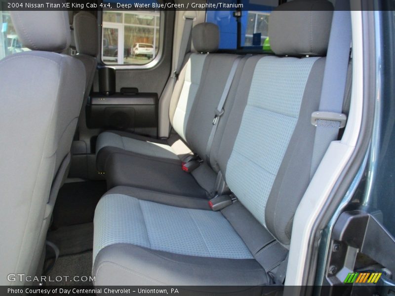 Deep Water Blue/Green / Graphite/Titanium 2004 Nissan Titan XE King Cab 4x4