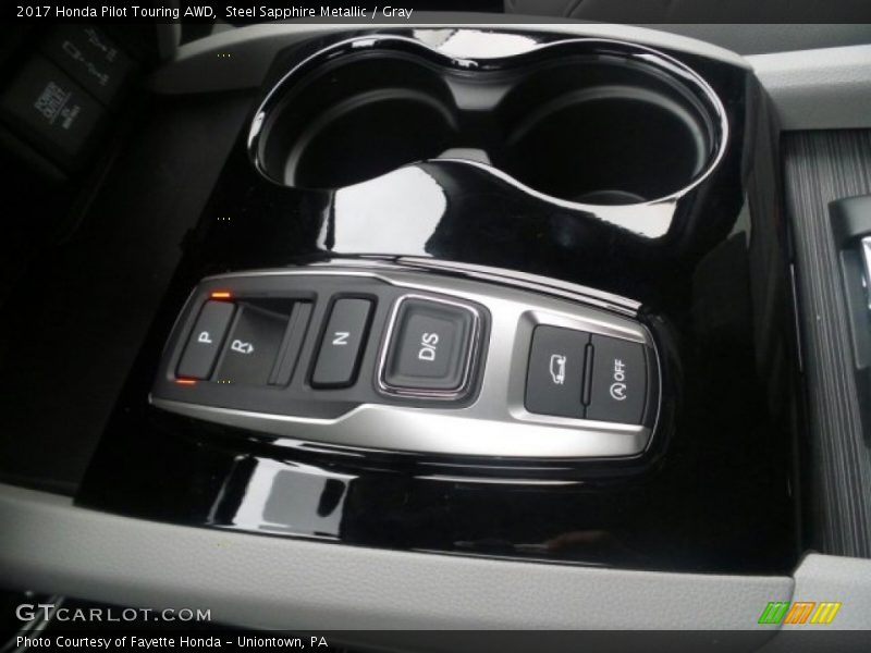 Steel Sapphire Metallic / Gray 2017 Honda Pilot Touring AWD