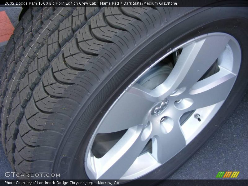 Flame Red / Dark Slate/Medium Graystone 2009 Dodge Ram 1500 Big Horn Edition Crew Cab