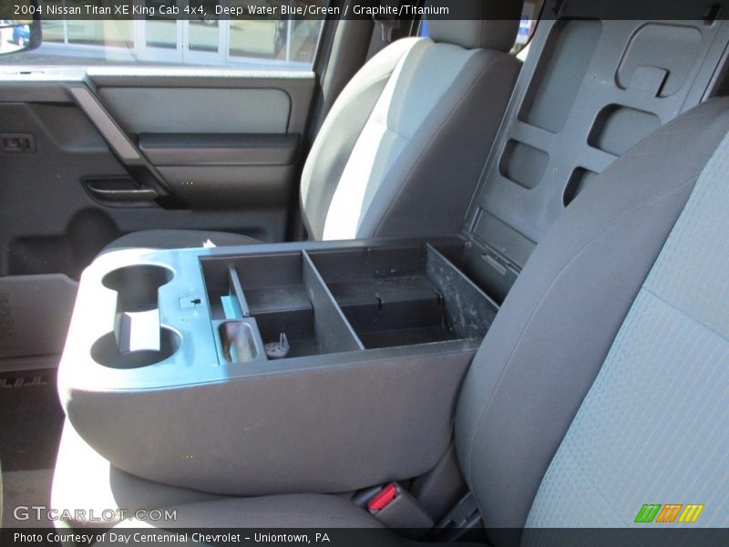Deep Water Blue/Green / Graphite/Titanium 2004 Nissan Titan XE King Cab 4x4
