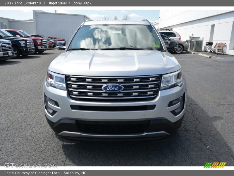 Ingot Silver / Ebony Black 2017 Ford Explorer XLT