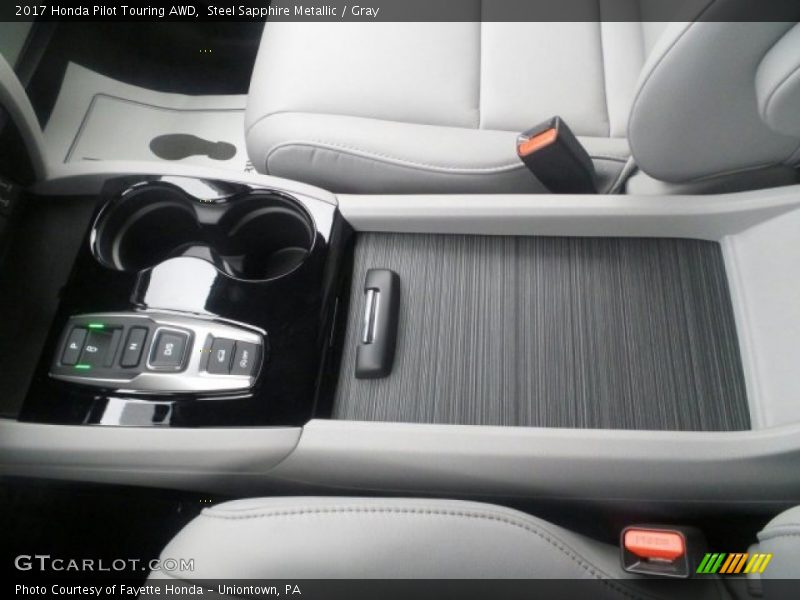 Steel Sapphire Metallic / Gray 2017 Honda Pilot Touring AWD