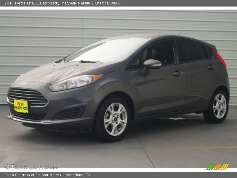 Magnetic Metallic / Charcoal Black 2015 Ford Fiesta SE Hatchback