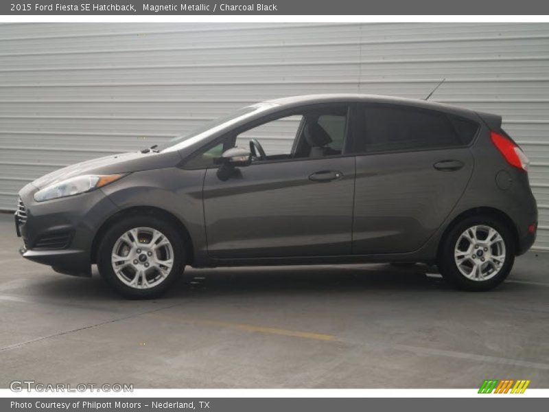 Magnetic Metallic / Charcoal Black 2015 Ford Fiesta SE Hatchback
