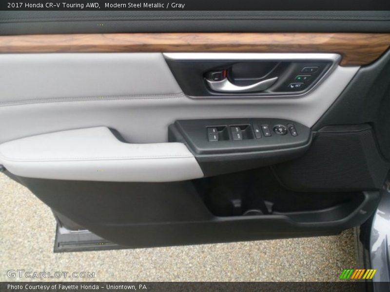 Modern Steel Metallic / Gray 2017 Honda CR-V Touring AWD