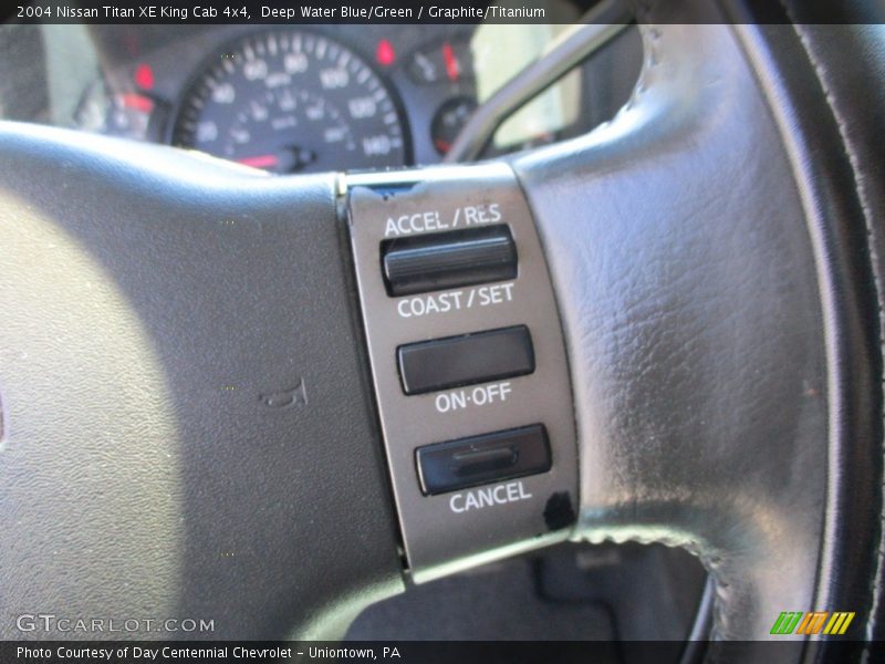 Deep Water Blue/Green / Graphite/Titanium 2004 Nissan Titan XE King Cab 4x4