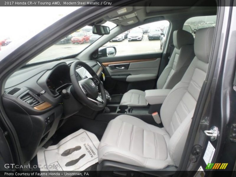 Modern Steel Metallic / Gray 2017 Honda CR-V Touring AWD