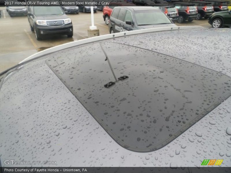 Modern Steel Metallic / Gray 2017 Honda CR-V Touring AWD
