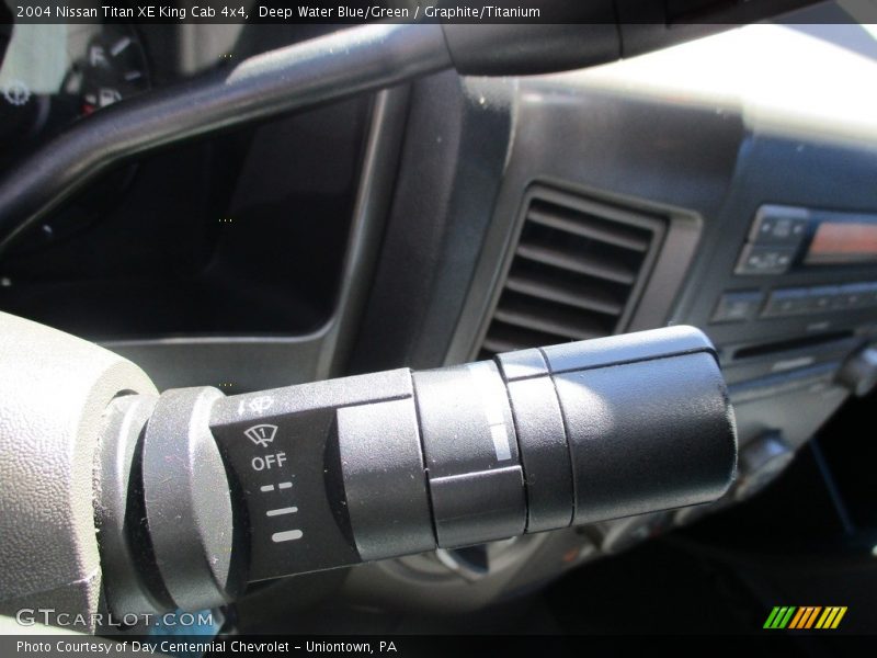 Deep Water Blue/Green / Graphite/Titanium 2004 Nissan Titan XE King Cab 4x4