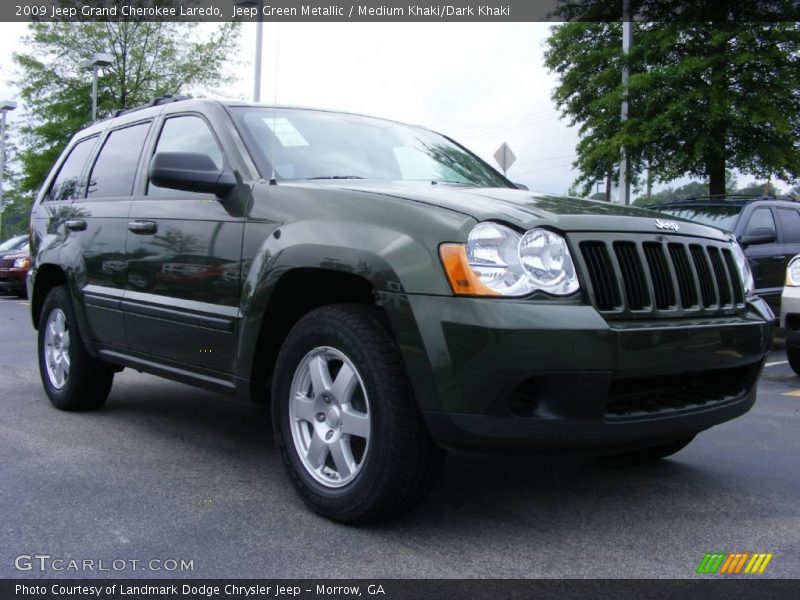 Jeep Green Metallic / Medium Khaki/Dark Khaki 2009 Jeep Grand Cherokee Laredo
