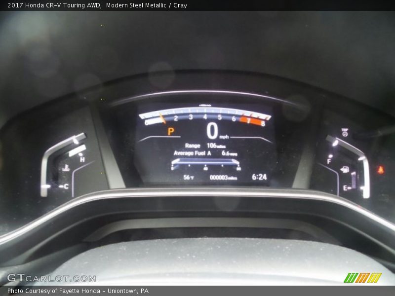 Modern Steel Metallic / Gray 2017 Honda CR-V Touring AWD