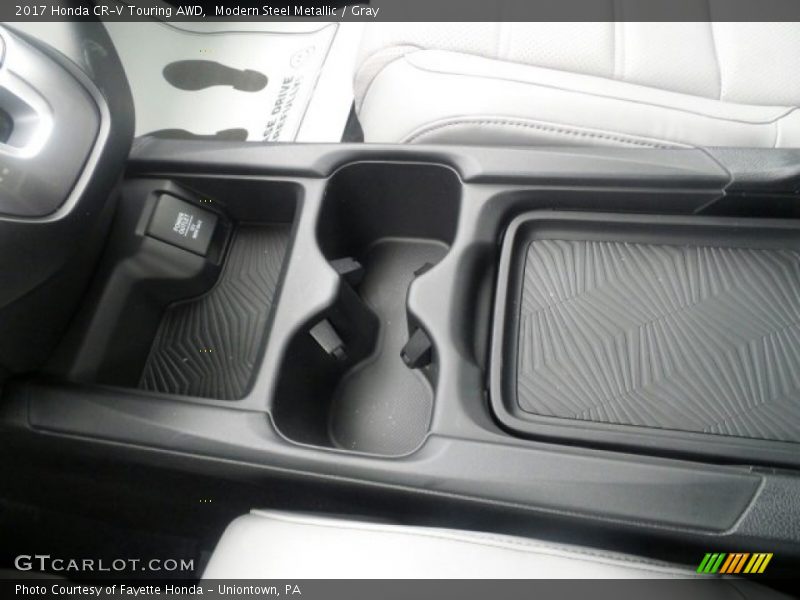 Modern Steel Metallic / Gray 2017 Honda CR-V Touring AWD