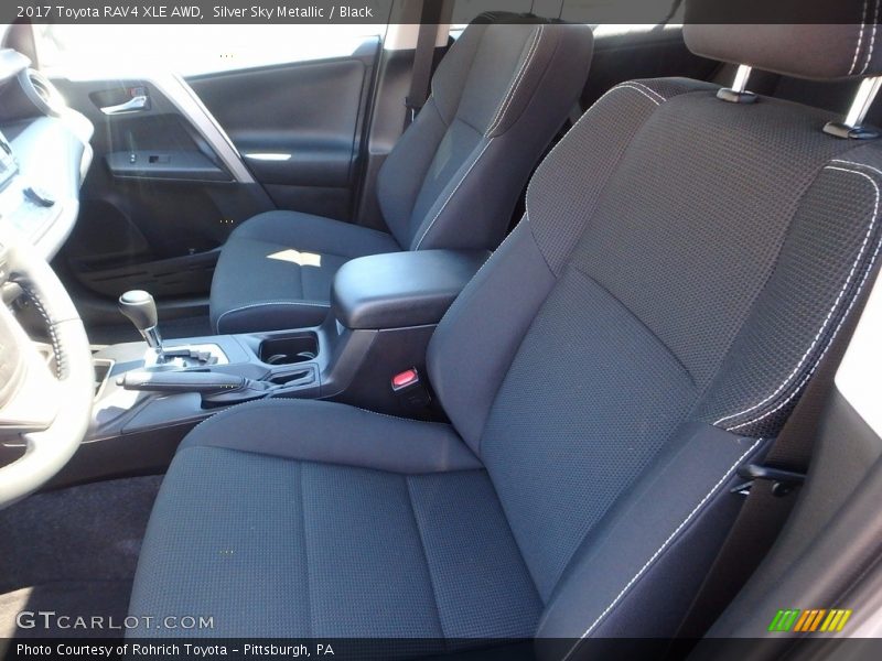 Silver Sky Metallic / Black 2017 Toyota RAV4 XLE AWD