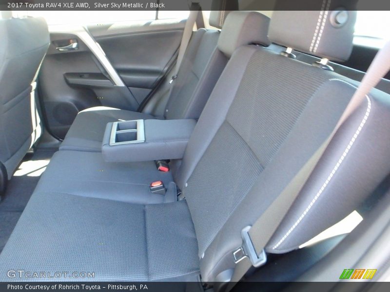 Silver Sky Metallic / Black 2017 Toyota RAV4 XLE AWD