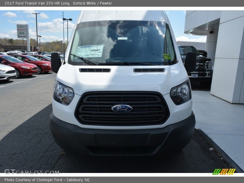 Oxford White / Pewter 2017 Ford Transit Van 350 HR Long