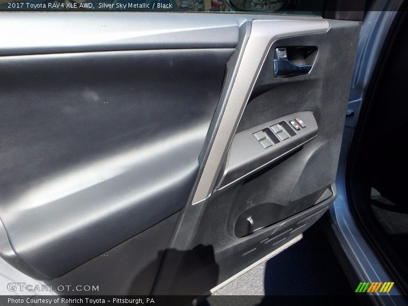 Silver Sky Metallic / Black 2017 Toyota RAV4 XLE AWD
