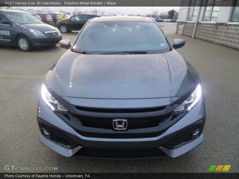 Polished Metal Metallic / Black 2017 Honda Civic EX Hatchback