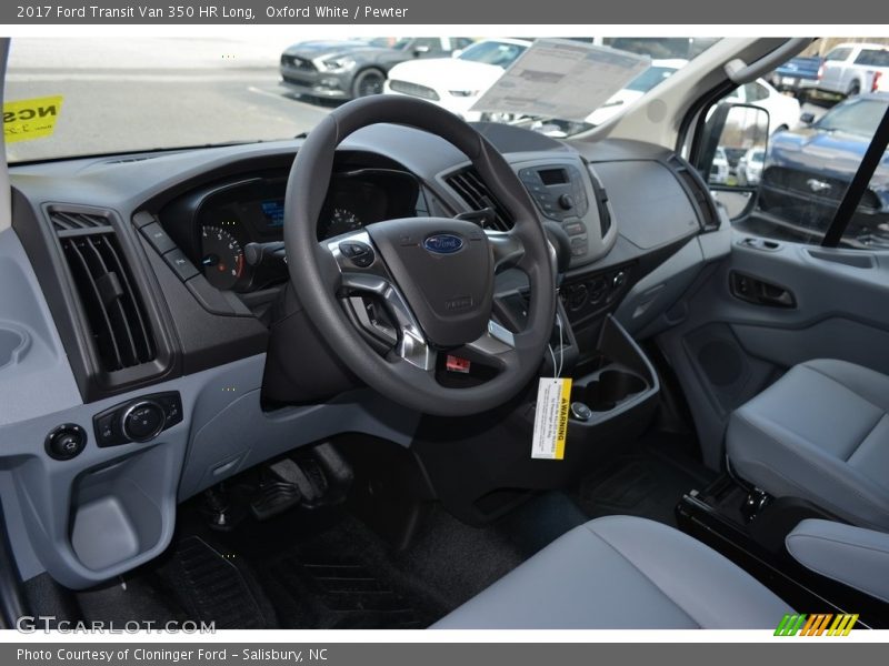 Oxford White / Pewter 2017 Ford Transit Van 350 HR Long