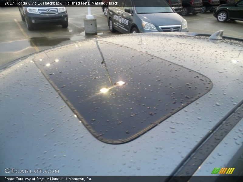 Polished Metal Metallic / Black 2017 Honda Civic EX Hatchback