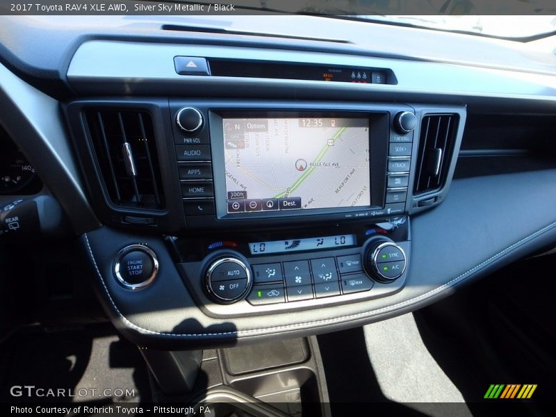 Silver Sky Metallic / Black 2017 Toyota RAV4 XLE AWD