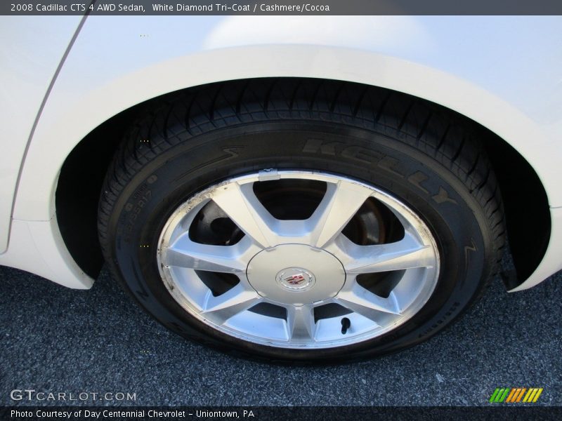 White Diamond Tri-Coat / Cashmere/Cocoa 2008 Cadillac CTS 4 AWD Sedan