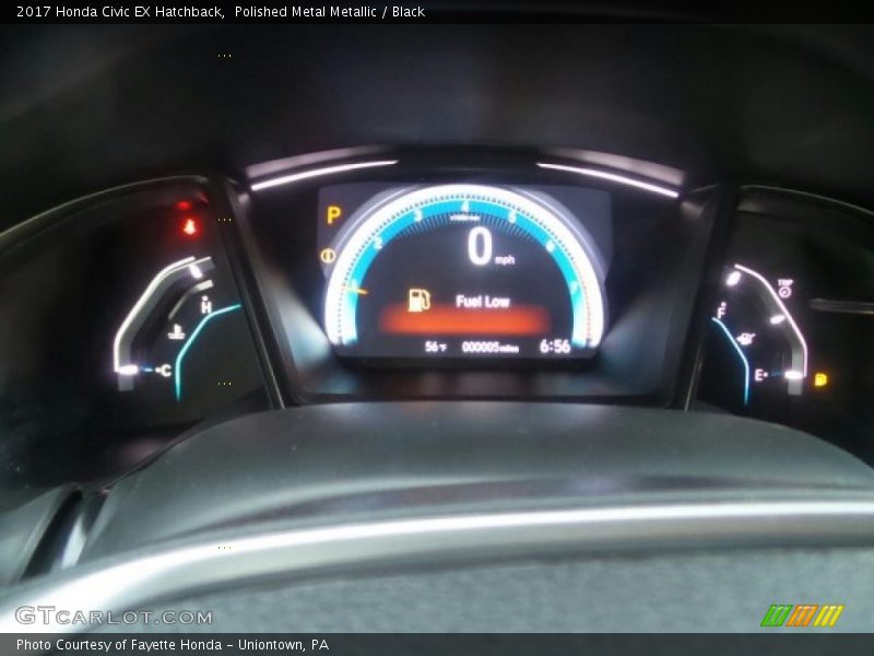 Polished Metal Metallic / Black 2017 Honda Civic EX Hatchback