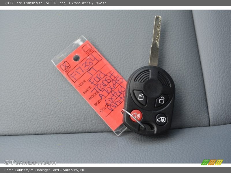 Oxford White / Pewter 2017 Ford Transit Van 350 HR Long