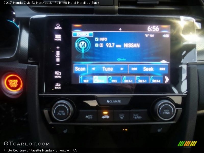 Polished Metal Metallic / Black 2017 Honda Civic EX Hatchback