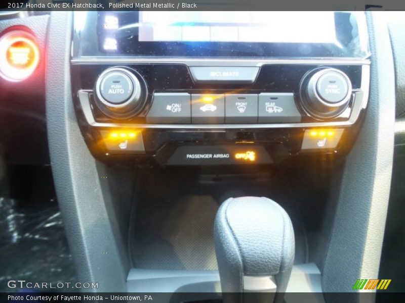 Polished Metal Metallic / Black 2017 Honda Civic EX Hatchback