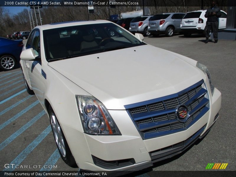 White Diamond Tri-Coat / Cashmere/Cocoa 2008 Cadillac CTS 4 AWD Sedan